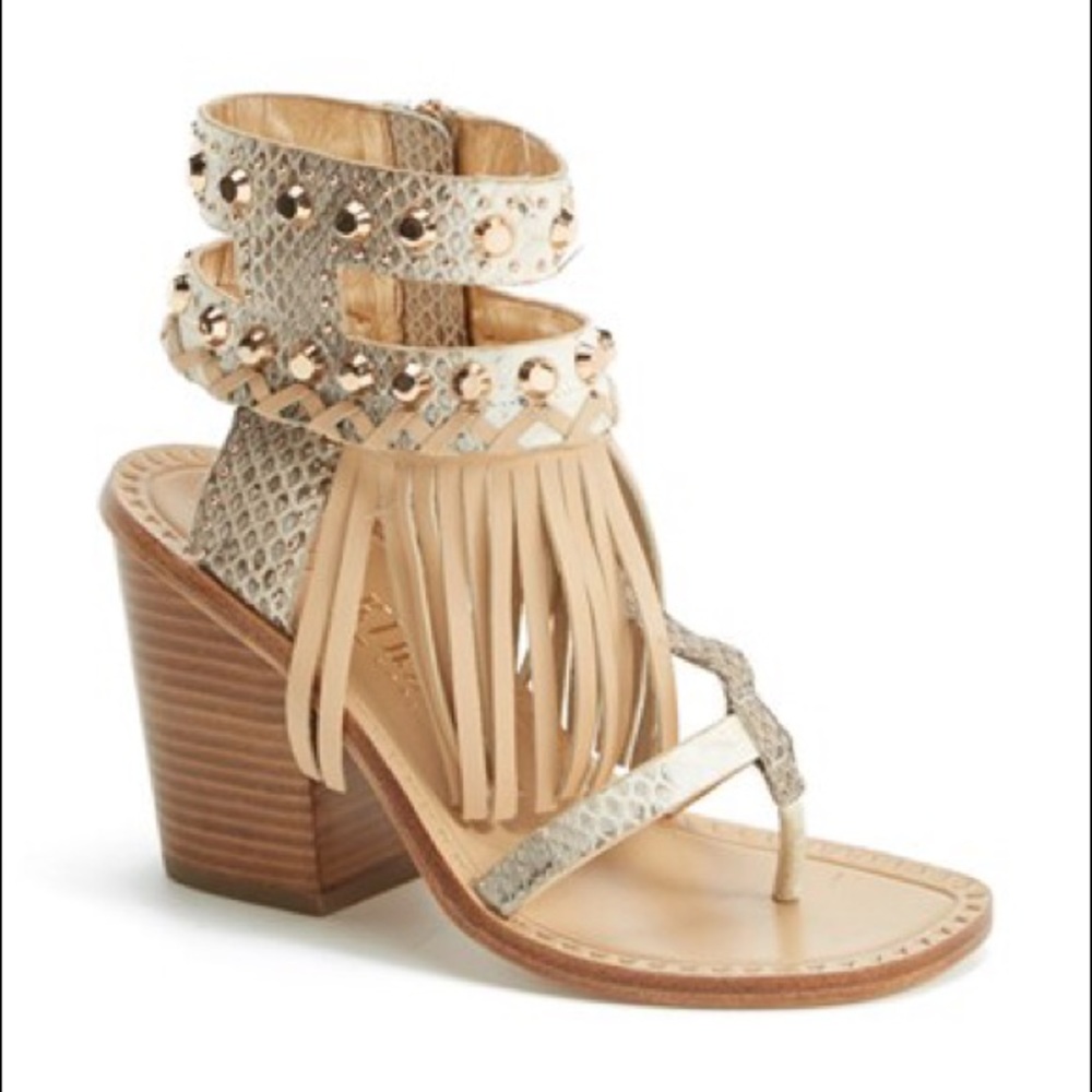 Ivy Kirzhner - Hildagard Fringe Ankle Cuff Sandal